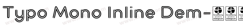 Typo Mono Inline Dem字体转换